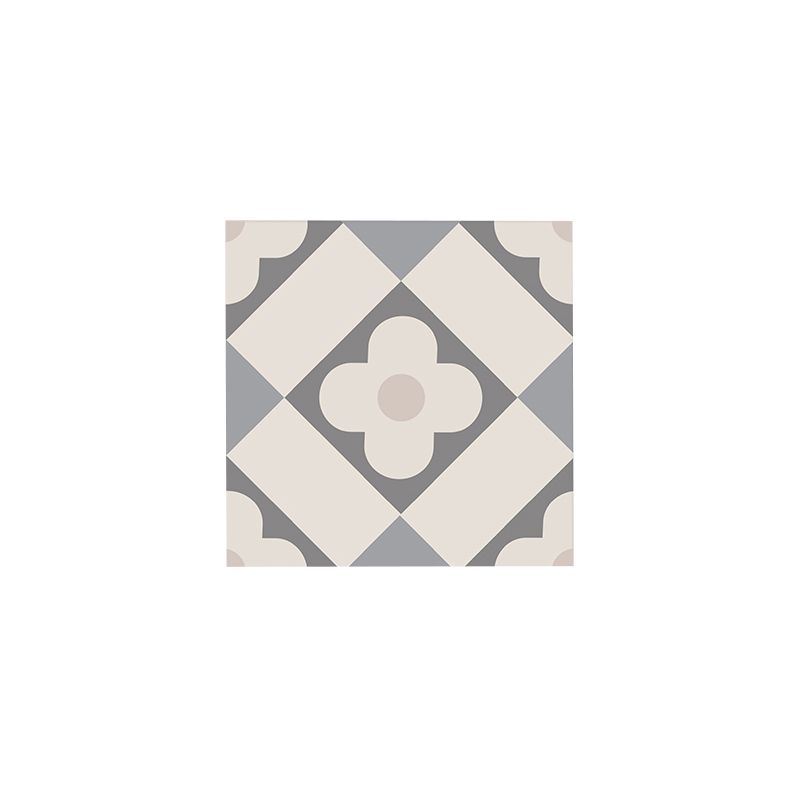 BowLift | Beige Tone Peel & Stick Tile Square Pattern Print Single Tile