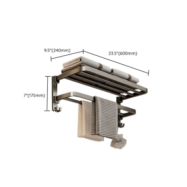 BowLift | Modern Towel Bar Bathroom Set Bathroom Shelf Bathroom Accessory Kit