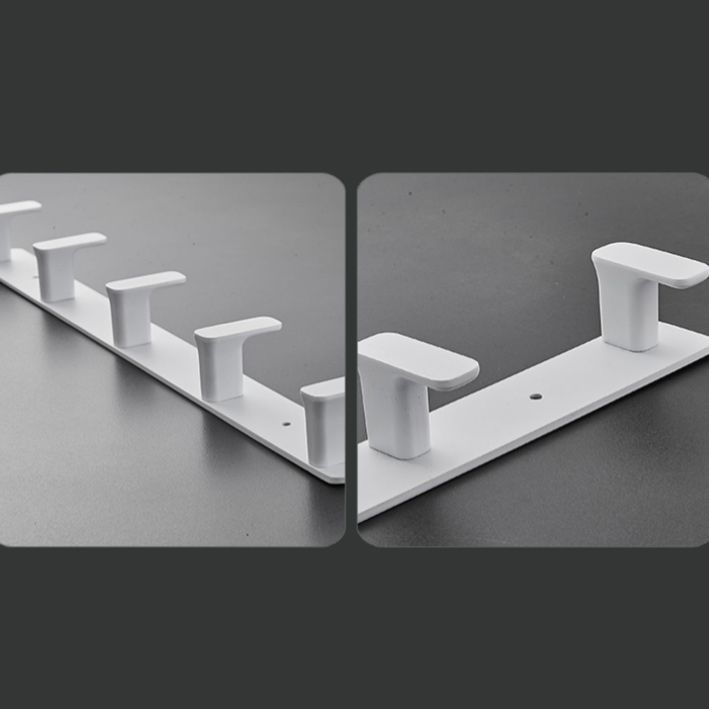 BowLift | Modern White Bathroom Hardware Set Towel Rack Bath Shelf Bathroom Hardware Set