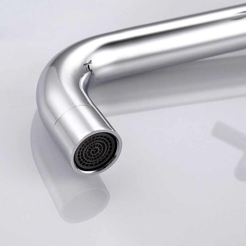 BowLift | Glam Wall-mounted Bathroom Faucet Copper Single Handle Low Arc Basin Faucet for Bathroom