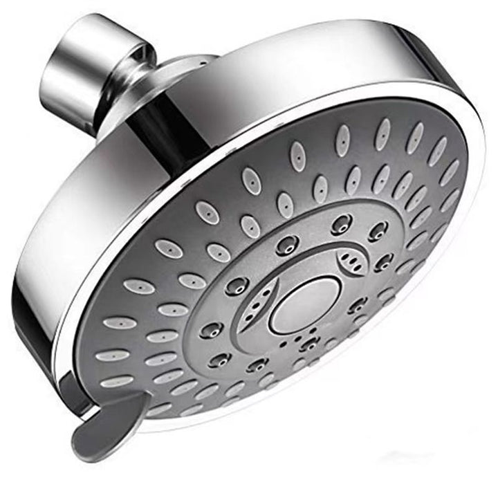 BowLift | Modern Fixed Shower Head with Catalyst 4-Inch Silver Wall Mount Shower Head