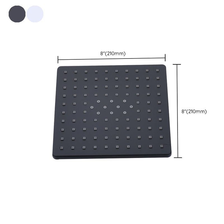 BowLift | Contemporary Style Shower Head Plastic Fixed Shower Head in Round and Square Shape