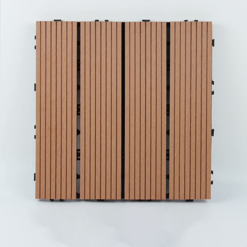 BowLift | 30 cm x 30 cm Square PVC Terrace Tiles Snap Installation Outdoor Floor Tiles