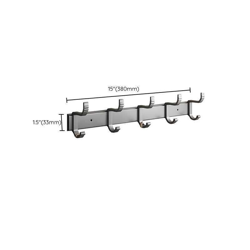 BowLift | Gray Aluminum Bathroom Accessory Set Contemporary Bathroom Shelf