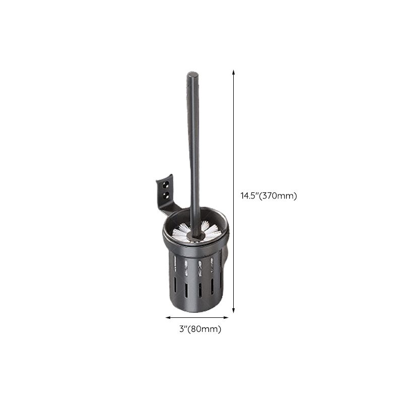 BowLift | Modern gray aluminum bathroom accessory set