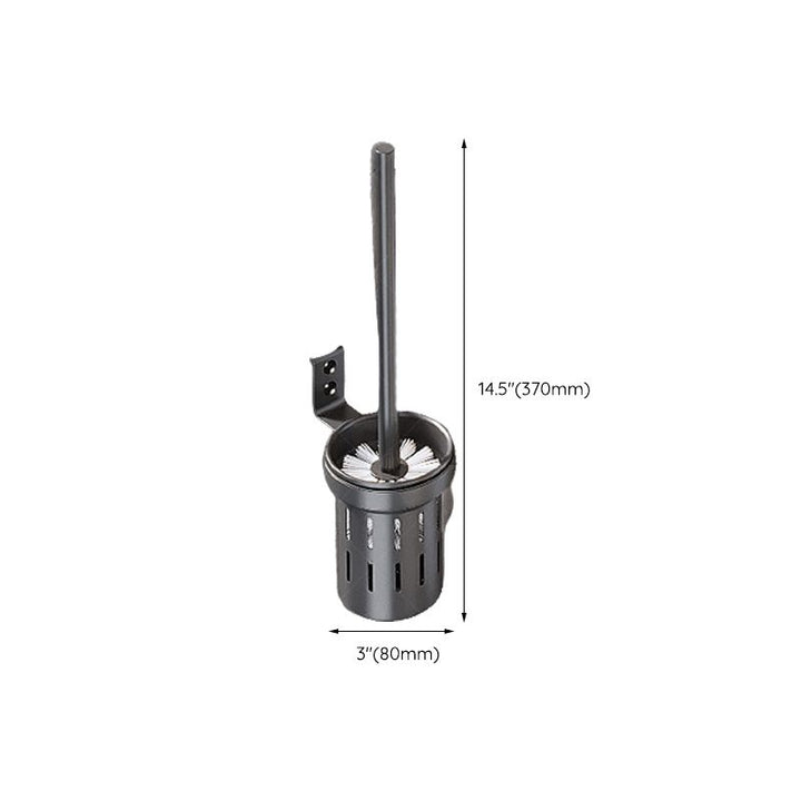 BowLift | Modern gray aluminum bathroom accessory set