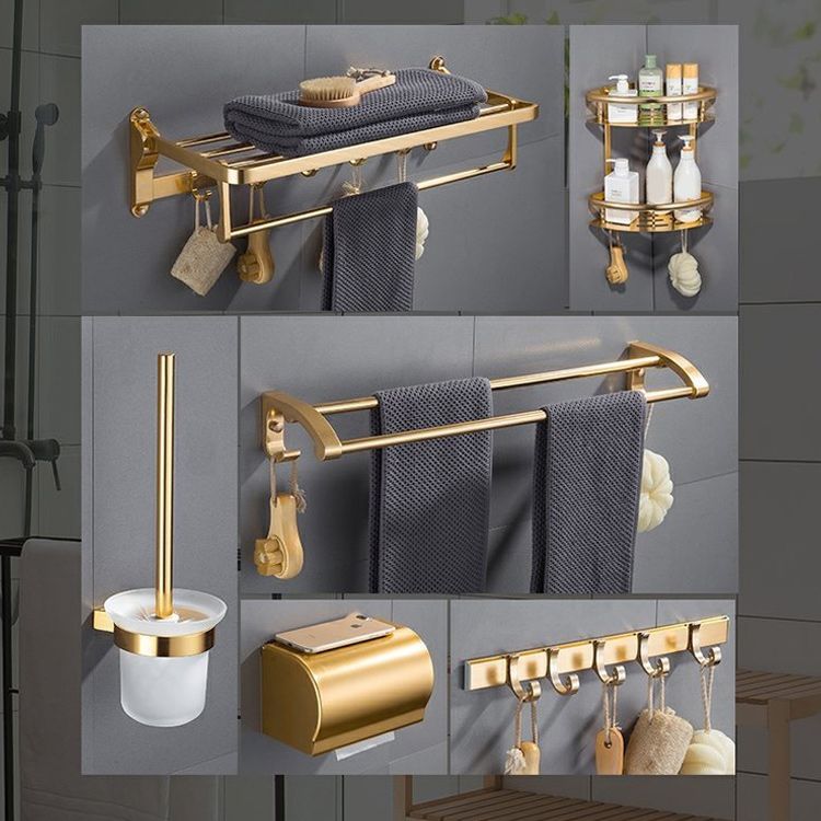 BowLift | Gold 7-piece Bathroom Accessory Set Vintage Bathroom Accessory Set