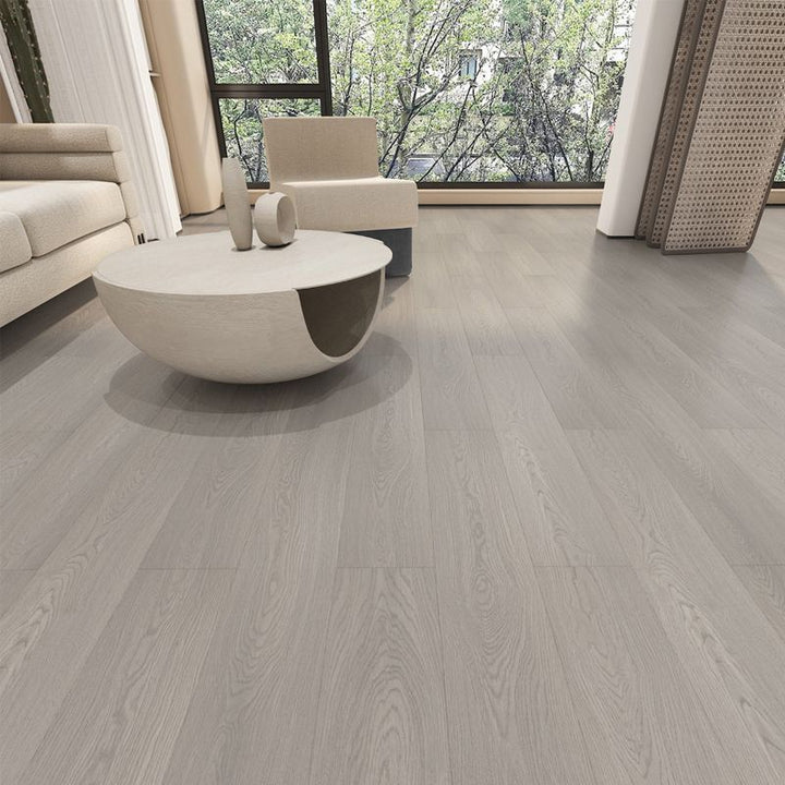 BowLift | 49"x8" width E0 natural solid wood laminate flooring, click-lock, waterproof