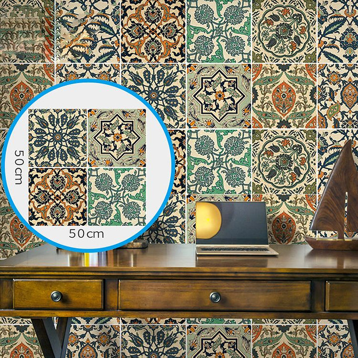BowLift | Spanish Pattern Single Tile Mold Resistant Peel & Stick Tile for Backsplash