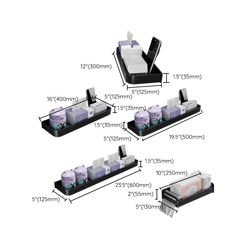 BowLift | Modern Metal Bathroom Accessory Set Drill and Screw Mount Bathroom Accessory Set