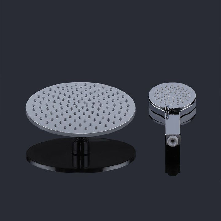 BowLift | Contemporary Rainfall Shower Head Combo Round Single Spray Shower Combo
