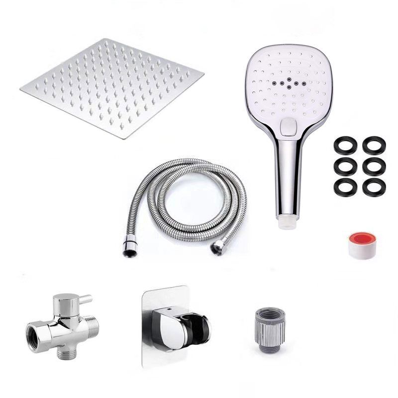 BowLift | Traditional Dual Showerhead Square Wall-Mounted Dual Shower