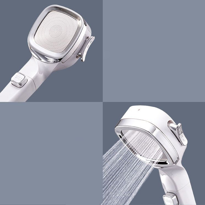 BowLift | 4-Stage Pressure Shower Head One-Button Water Stop Handheld Shower Head