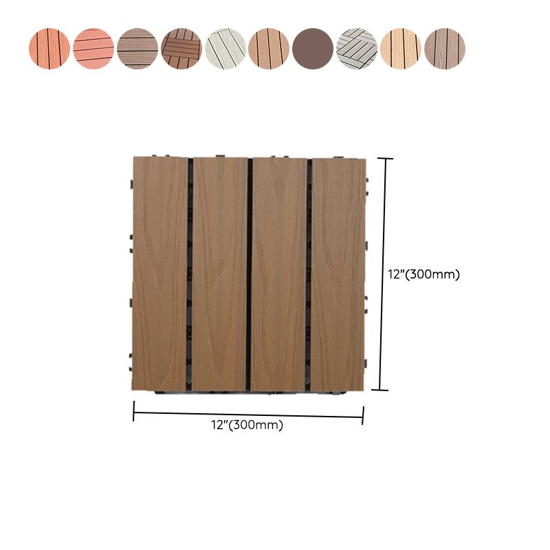BowLift | Waterproof Decking Board Strips Composite Square Outdoor Decking Tile Terrace