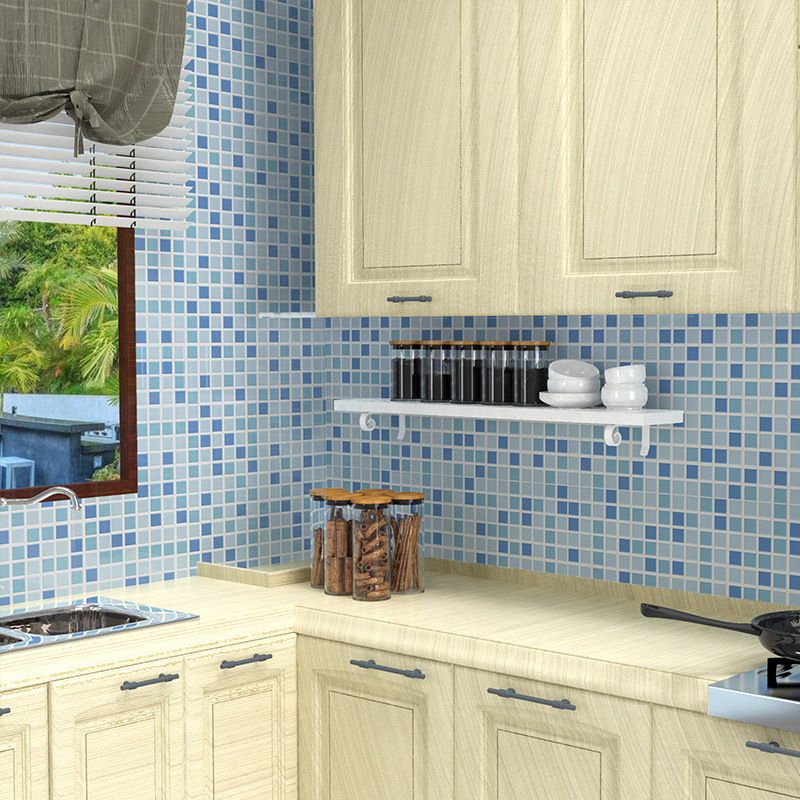 BowLift | Bathroom Wall Floor Tile Waterproof Geometric Pattern Floor Wallpaper