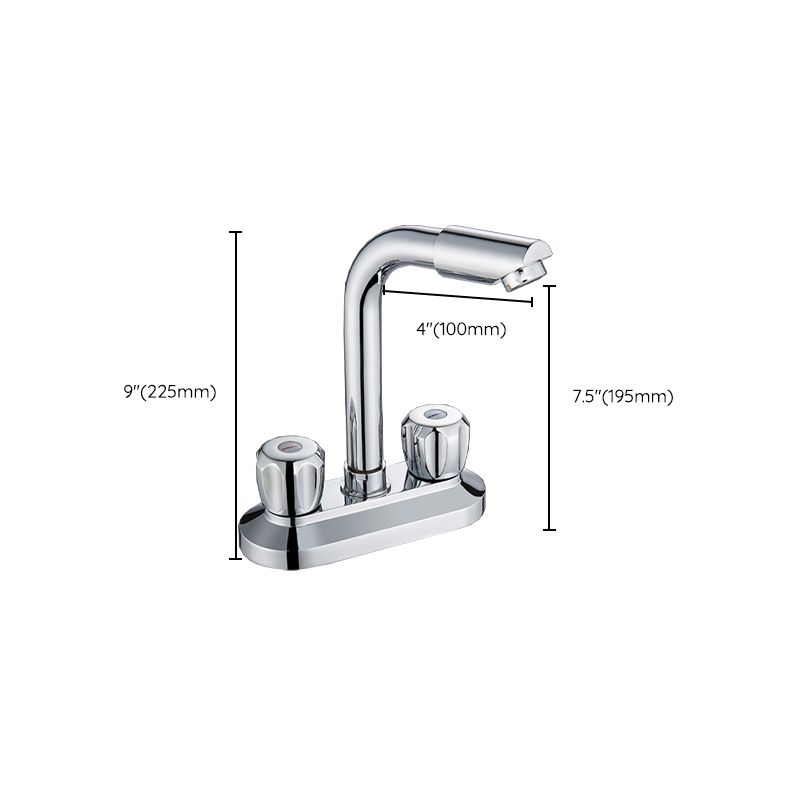 BowLift | 2-Handle Modern Vessel Sink Faucet Three-Way Bathroom Faucet