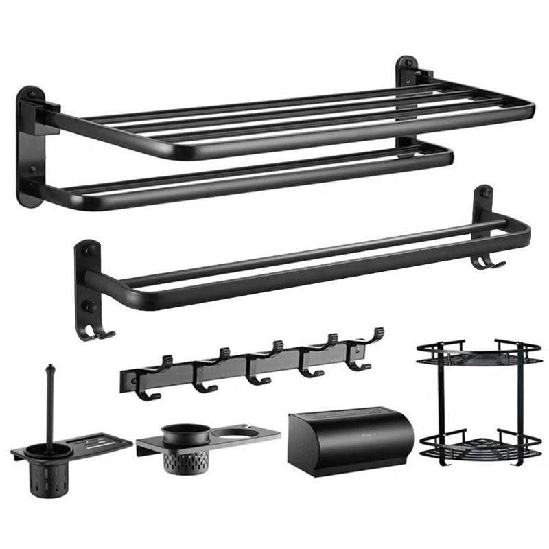 BowLift | Modern Bathroom Accessory Set Black Soap Dish Bath Shelf Bathroom Set