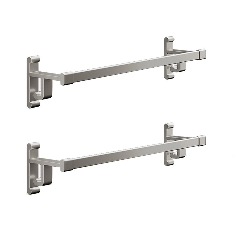 BowLift | Gray Bathroom Accessory Set Contemporary Style Aluminum Towel Bar