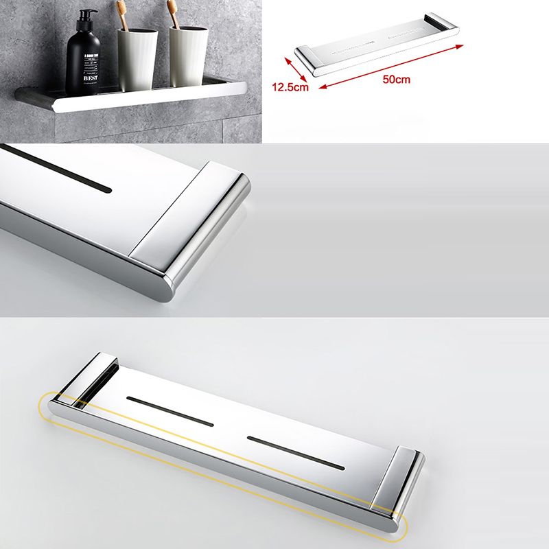 BowLift | Contemporary Bathroom Accessories Hardware Set in Silver with Soap Dish