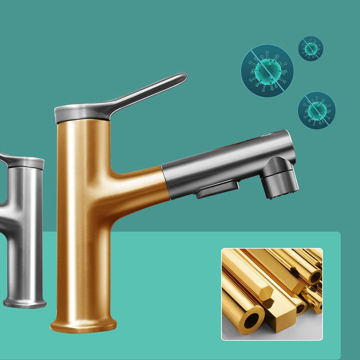 BowLift | Modern Basin Faucet Solid Brass Centerset Sink Faucet for Bathroom