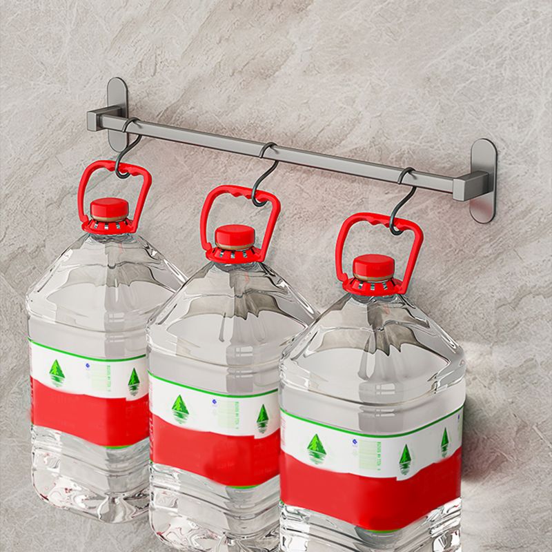 BowLift | Gray Bathroom Accessory Set Modern 1/2 - Piece Bathroom Shelf Rustproof