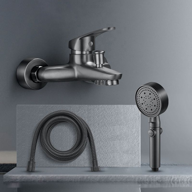 BowLift | Solid Bathtub Faucet Handheld Shower Hose Lever Handle Wall-Mounted 2 Holes Bathtub Fill Valve