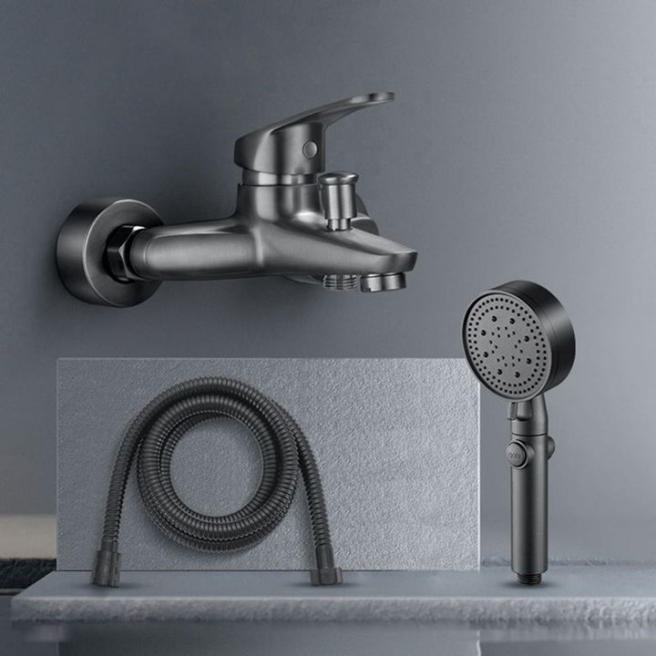 BowLift | Solid Bathtub Faucet Handheld Shower Hose Lever Handle Wall-Mounted 2 Holes Bathtub Fill Valve