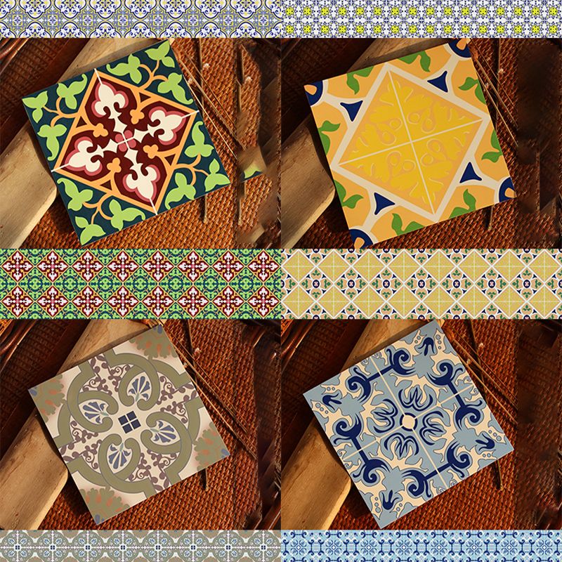 BowLift | Peel & Stick Vinyl Floor Multicolored Style Vinyl Floor with Matt Gloss