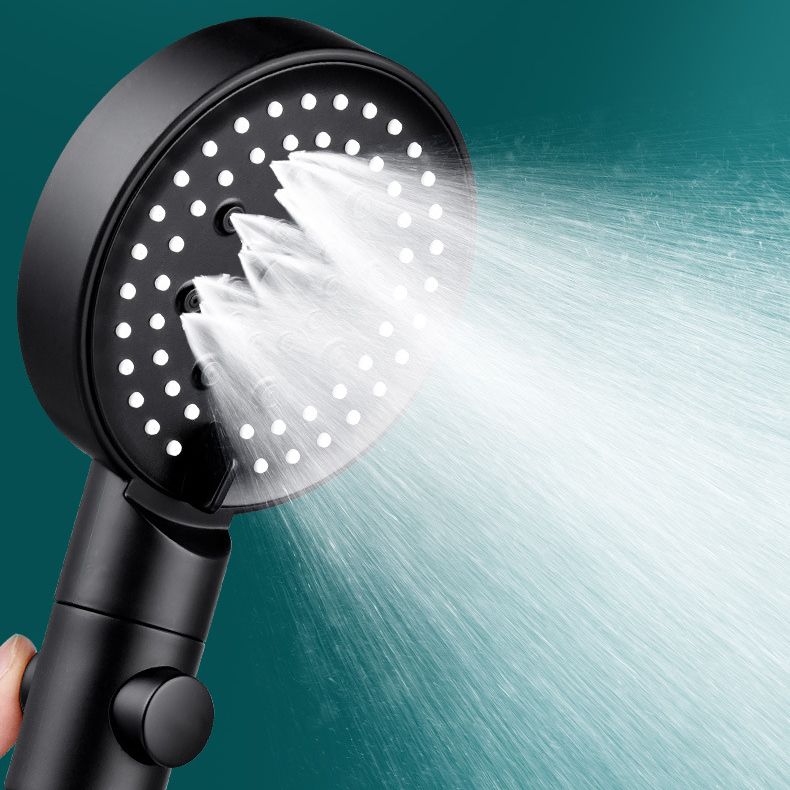 BowLift | Round Print Shower Head 6 Settings Adjustable Water Flow Handheld Shower Head