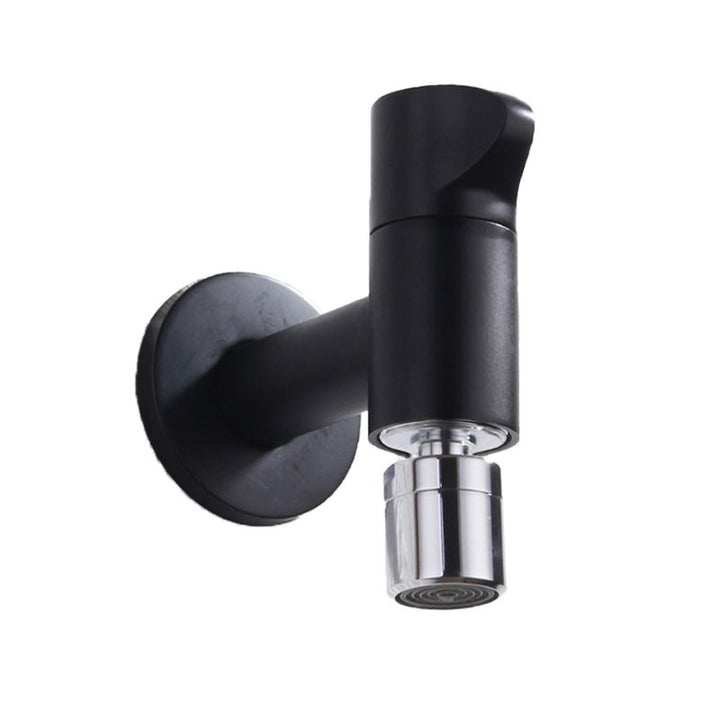 BowLift | Contemporary Wall Mounted Bathroom Faucet Knob Handle Solid Brass Round Faucet