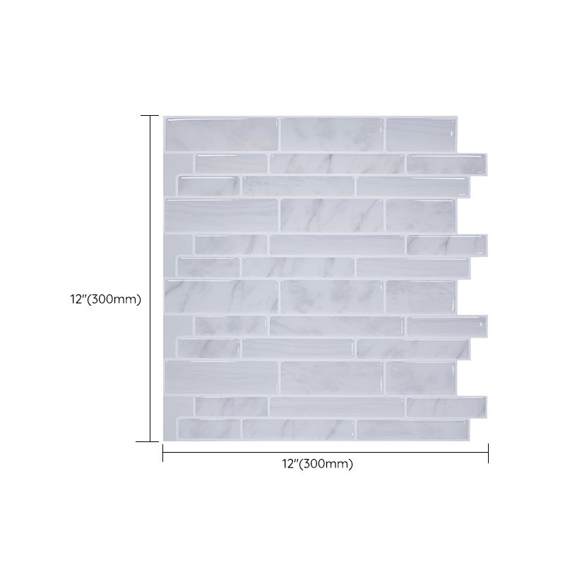 BowLift | Modern Peel & Stick Field Tile PVC Offset Joint Peel & Stick Subway Tile