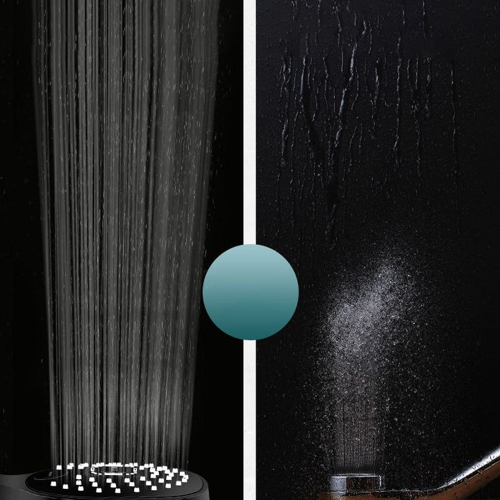 BowLift | Contemporary Handheld Supercharged Shower Head Square Metal Spray Head