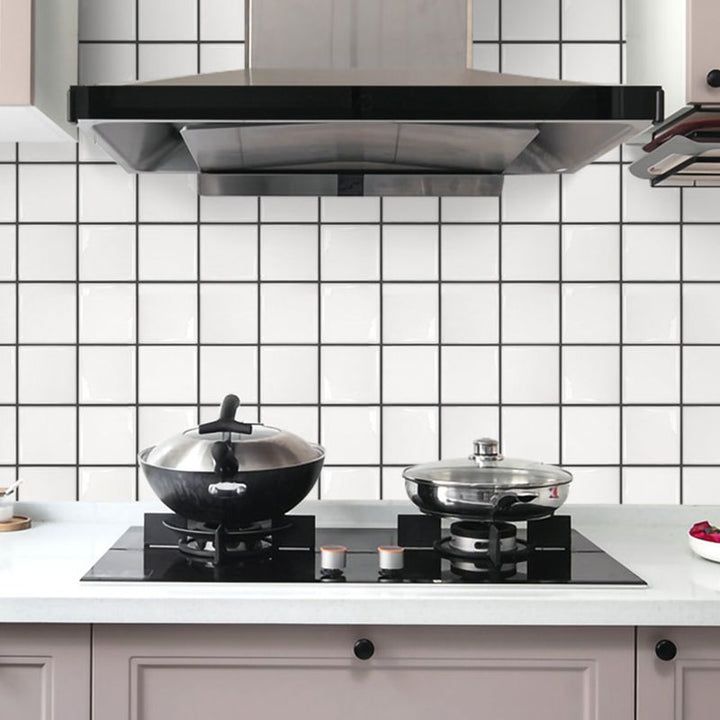 BowLift | Plastic Peel and Stick Wall Tiles 3D Square Peel and Stick Backing