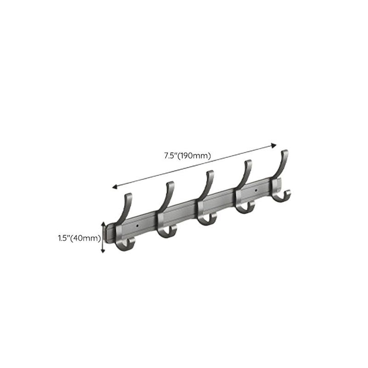 BowLift | Modern gray aluminum bathroom accessory set