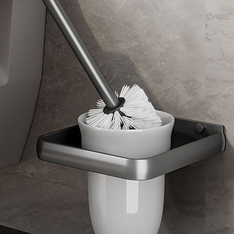 BowLift | Gray bathroom accessories as a single piece or as a set with towel holder/bathroom shelf/robe hooks