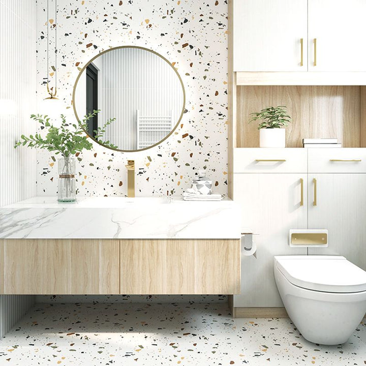 BowLift | PVC Rectangular 20 Pack 12" x 23" Peel & Stick Mosaic Tile Kitchen and Bathroom