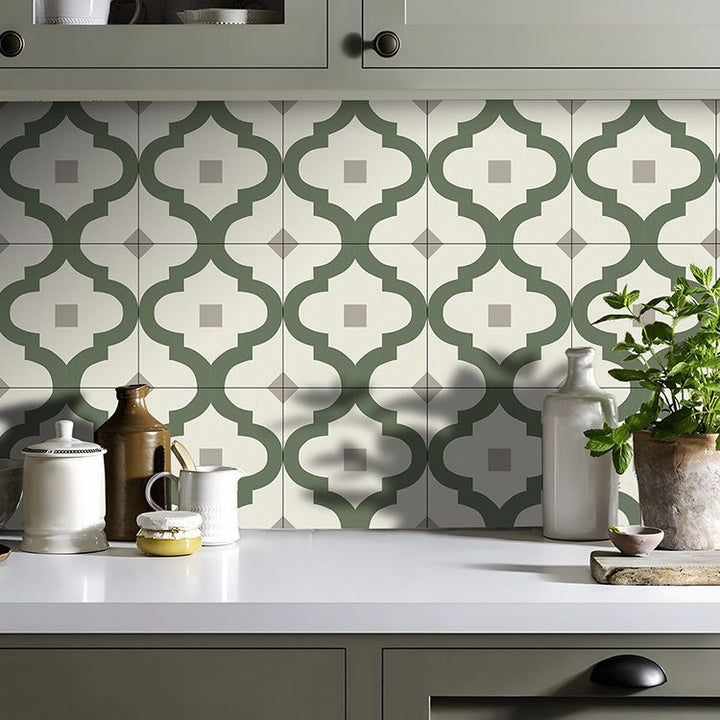 BowLift | Field tile wallpaper square PVC removable and adhesive back tile