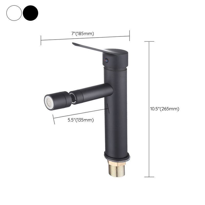 BowLift | Modern Sink Faucet Copper Lever Handle Low Arc Pull Out Sink Faucet