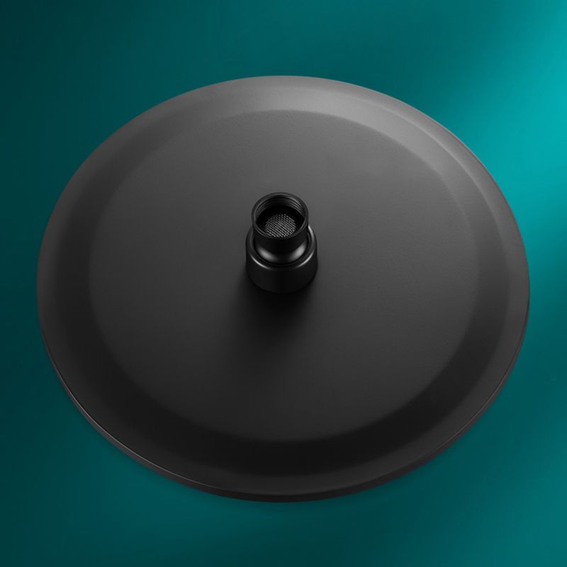 BowLift | Black round fixed shower head Modern design wall-mounted shower head