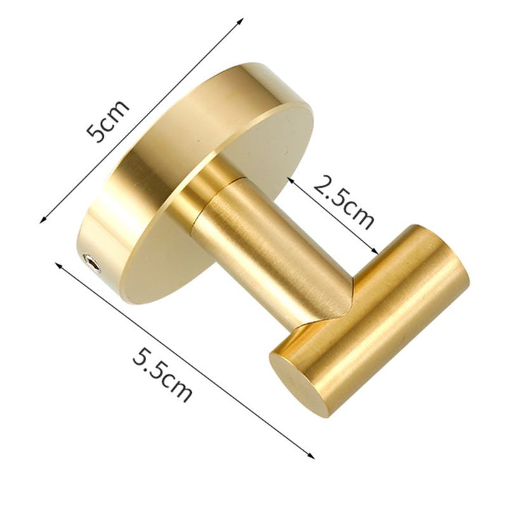BowLift | Modern Bathroom Accessory Set Metal Coat Hooks in Polished Chrome/Gold