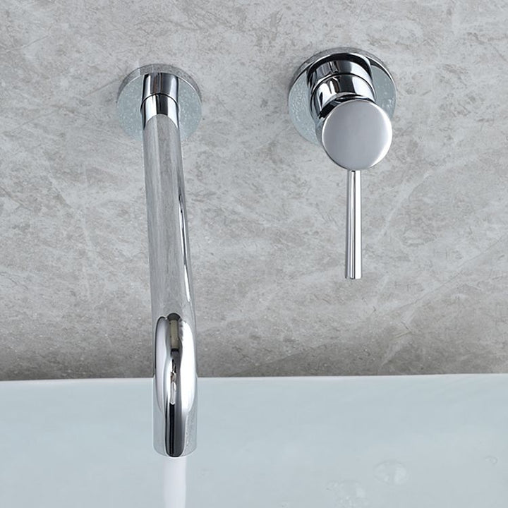 BowLift | Wall-mounted Metallic Bathtub Faucet Low Arc Pipe Bathtub Tap
