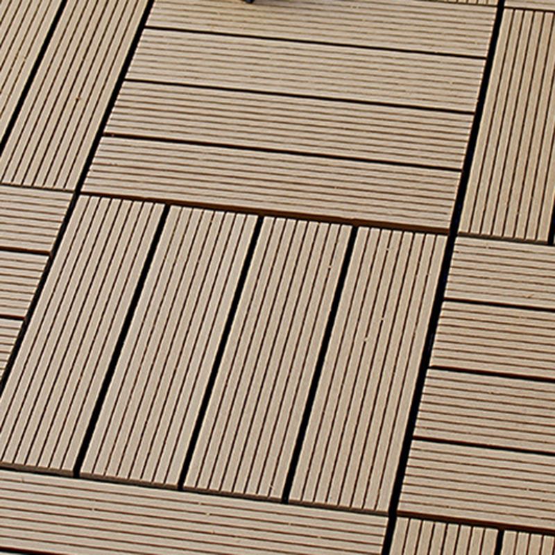 BowLift | 12" X 12" 4-Slat Square Deck/Patio Floor Tiles Snap Installation Floor Plank Tiles