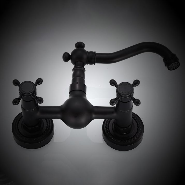 BowLift | Traditional Wall Mounted Metal Bathtub Filler Low Arc Waterfall Bathroom Faucet