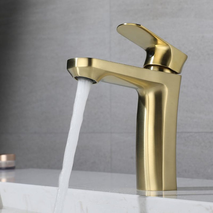 BowLift | Square 1-Handle Basin Faucet 1 Hole Basin Faucet