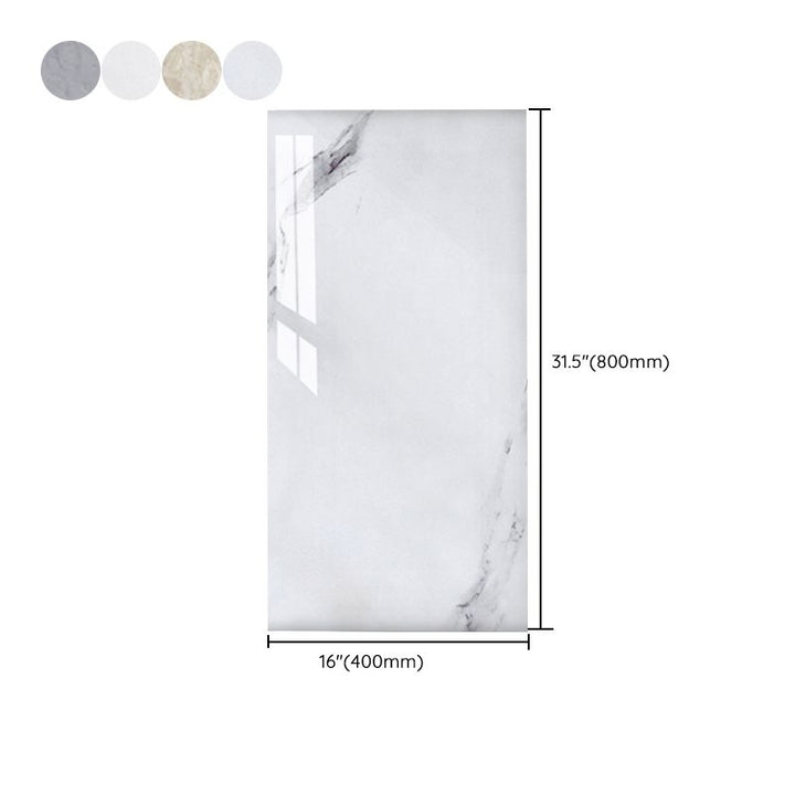 BowLift | Bathroom single tile marble pattern peel-and-stick tiles backing plate