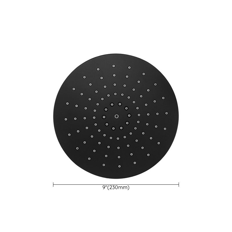 BowLift | Contemporary Black Round Showerhead Combo Rain Shower Hand Shower