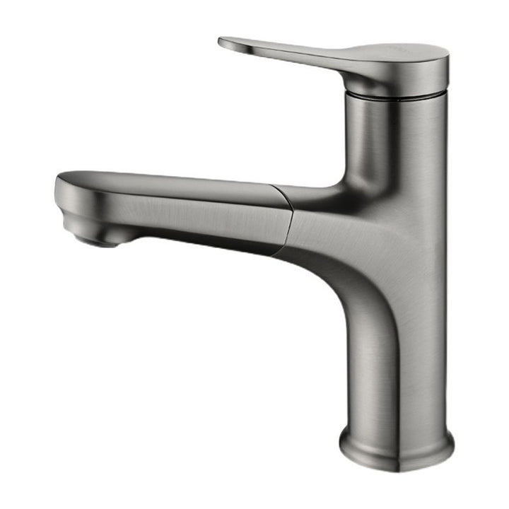 BowLift | Round Modern Basin Mixer Faucet Pull-Out Single Hole Basin Tap