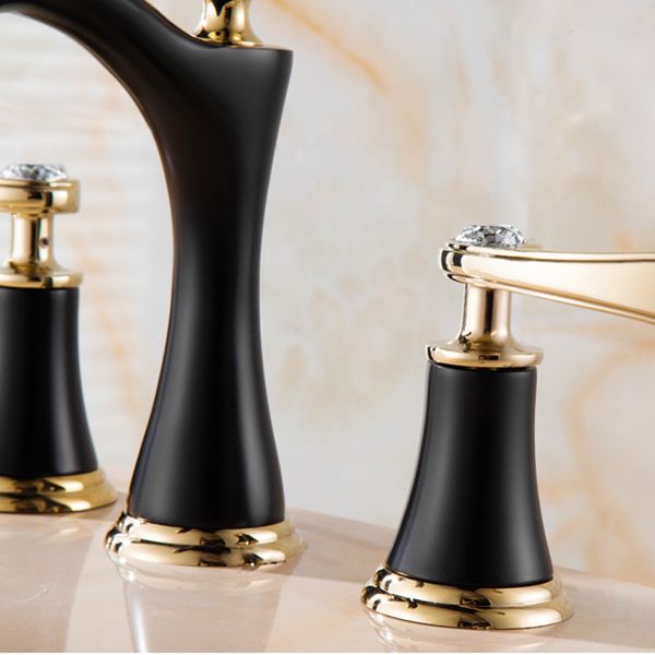 BowLift | Modern Vessel Faucet Brass 2 Handles Low Arc Vessel Faucet for Home