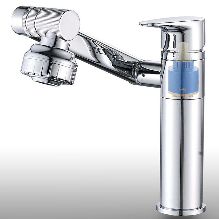 BowLift | Glam Style Faucet Single Handle Basin Mixer with Waterfall Spout