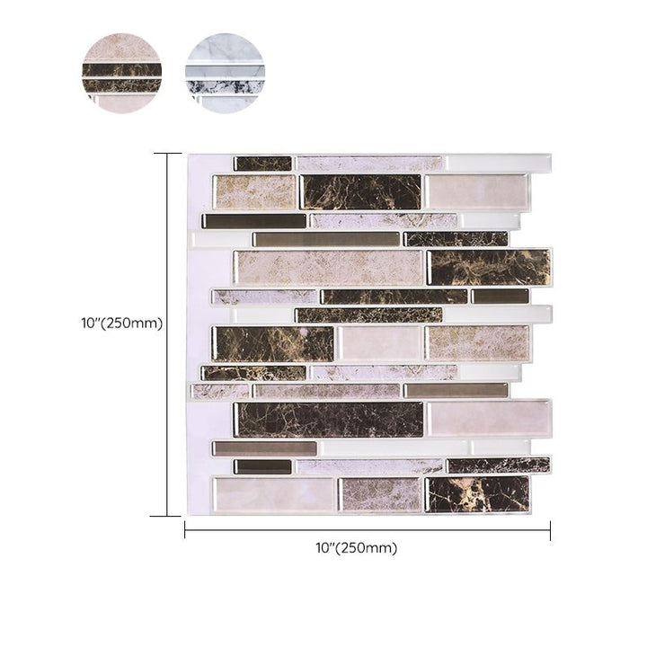 BowLift | Modern Peel and Stick Wall Tile PVC Offset Joint Peel and Stick Wall Tile